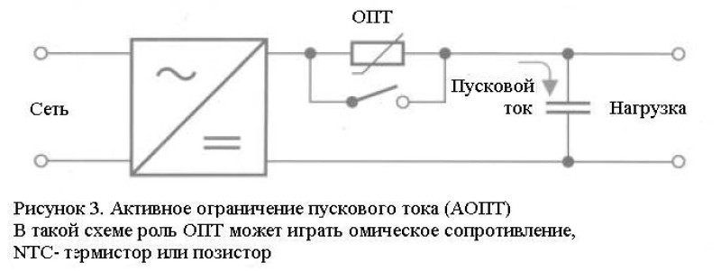 Позистор на схеме